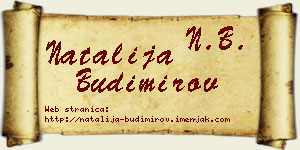 Natalija Budimirov vizit kartica
